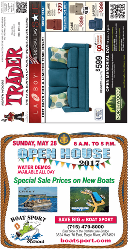 Special Sale Prices on New Boats