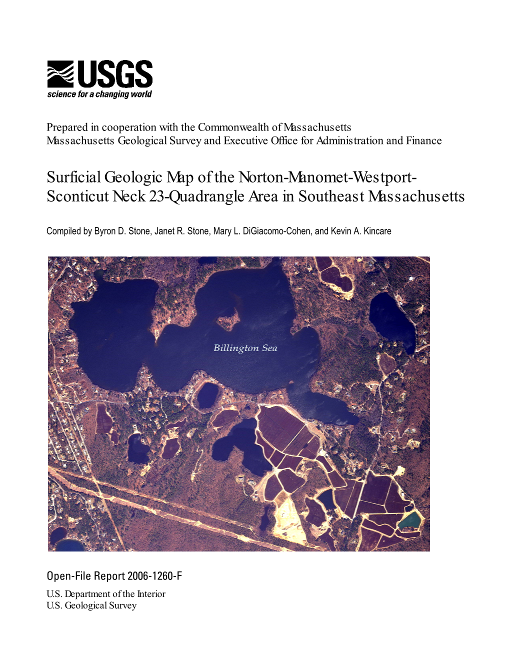 Surficial Geologic Map of the Norton-Manomet-Westport- Sconticut Neck 23-Quadrangle Area in Southeast Massachusetts