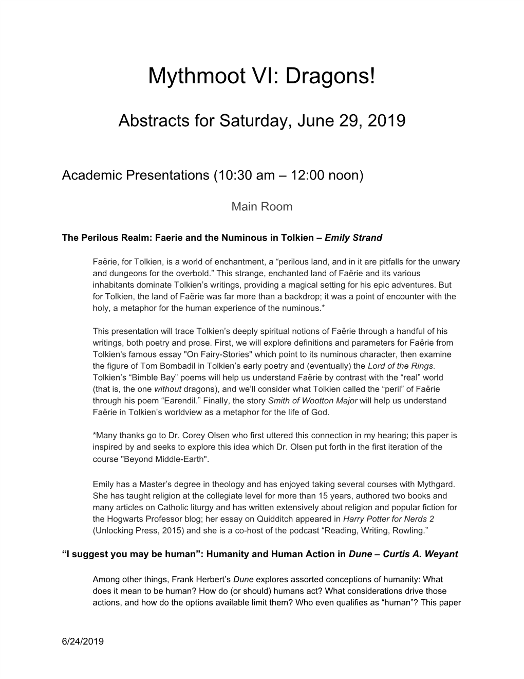 Academic Presentations (10:30 Am – 12:00 Noon)