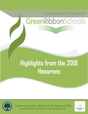 Green Ribbon Schools: Highlights from the 2018 Honorees