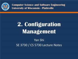 2. Configuration Management