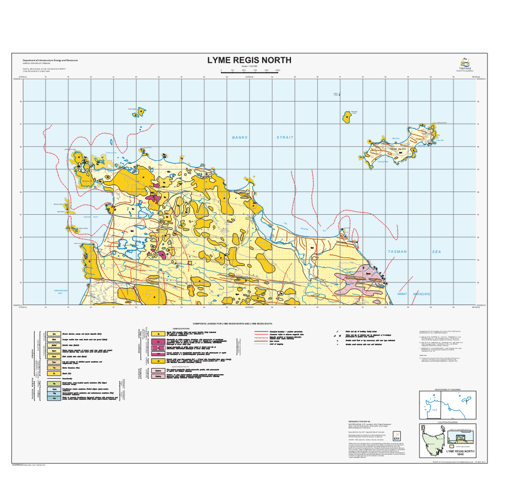 LYME REGIS NORTH Scale: 1:25 000 DIGITAL GEOLOGICAL ATLAS 1:25 000 SCALE SERIES 0 500 1000 1500 2000 2500M LYME REGIS NORTH, SHEET 5848