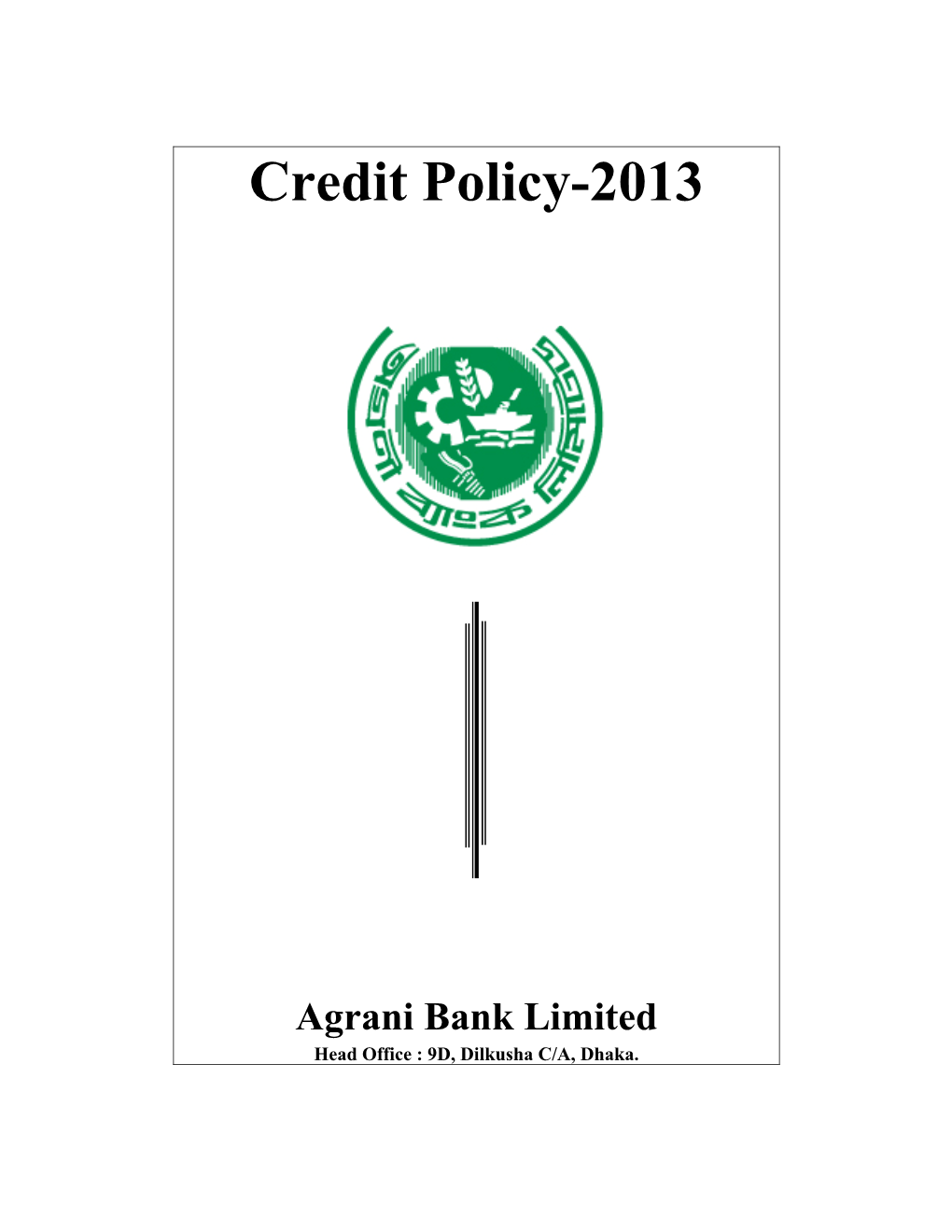 Credit Policies 2013 (Approved)