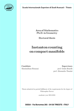 Instanton Counting on Compact Manifolds