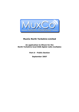 Muxco North Yorkshire Limited