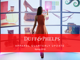 Duff & Phelps Apparel Quarterly Update | Spring 2018
