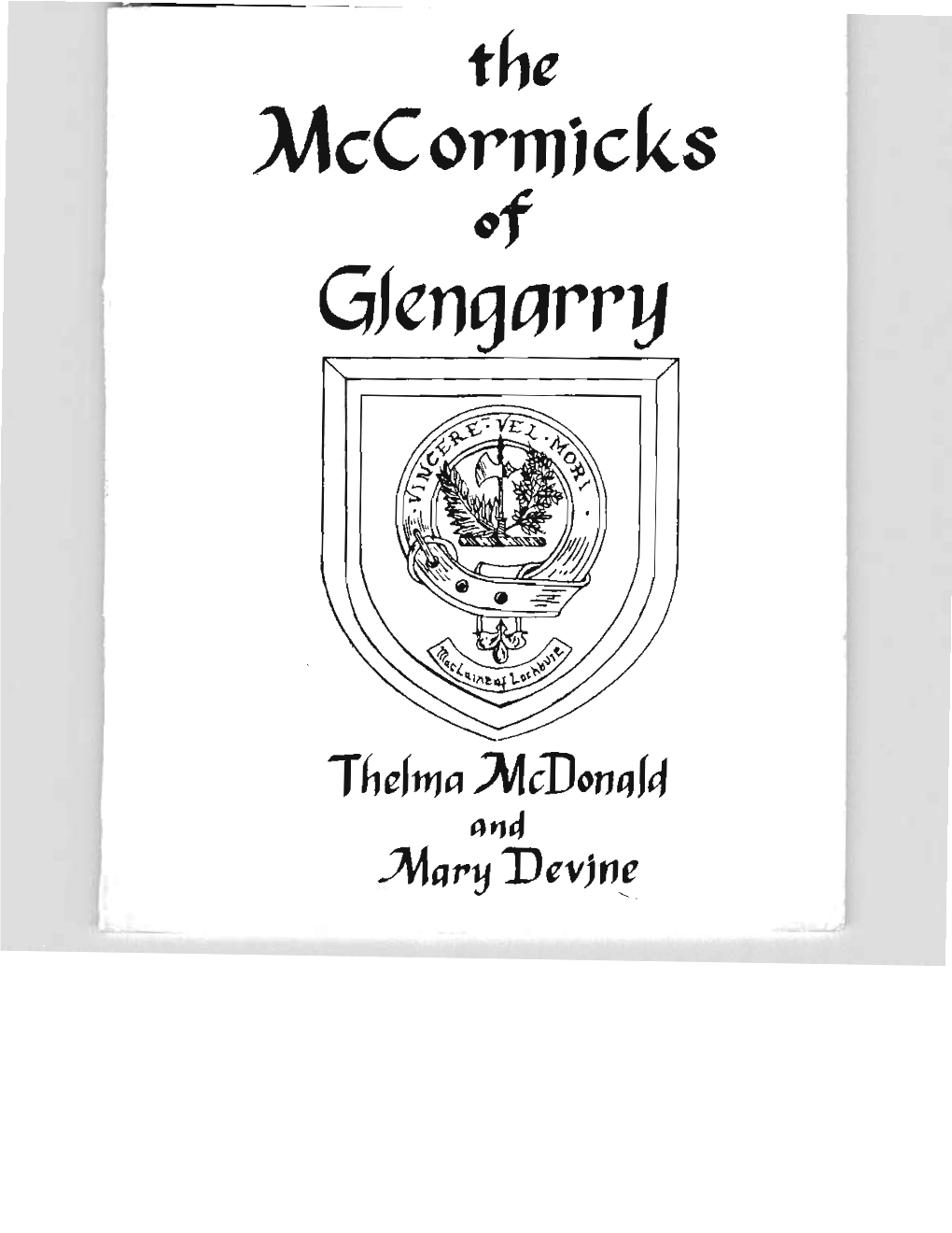 The Mccormicks of Glengarry.Pdf