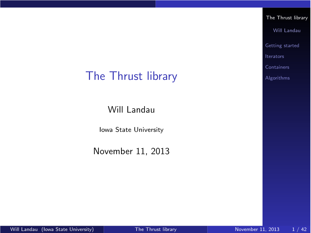 The Thrust Library