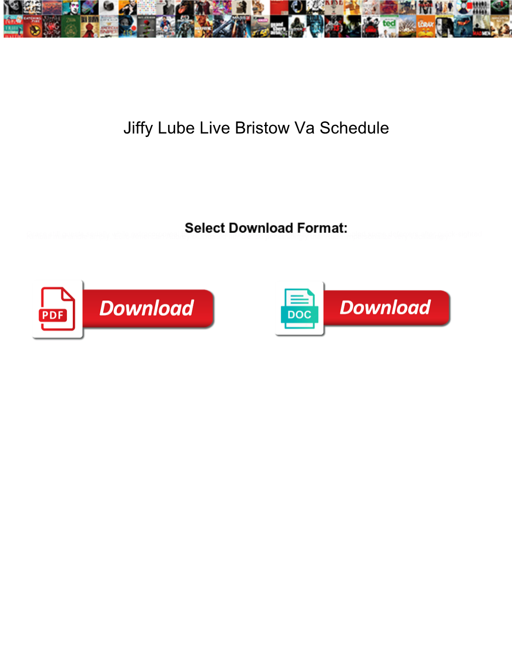 Jiffy Lube Live Bristow Va Schedule