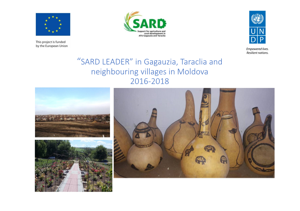 “SARD LEADER” in Gagauzia, Taraclia and Neighbouring Villages