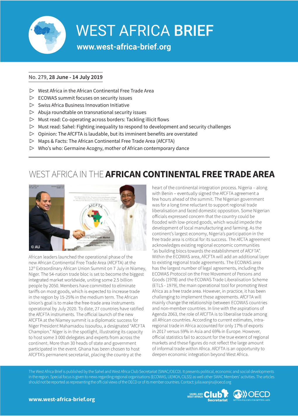 279-West-Africa-Brief 28June-14July 2019 EN.Pdf