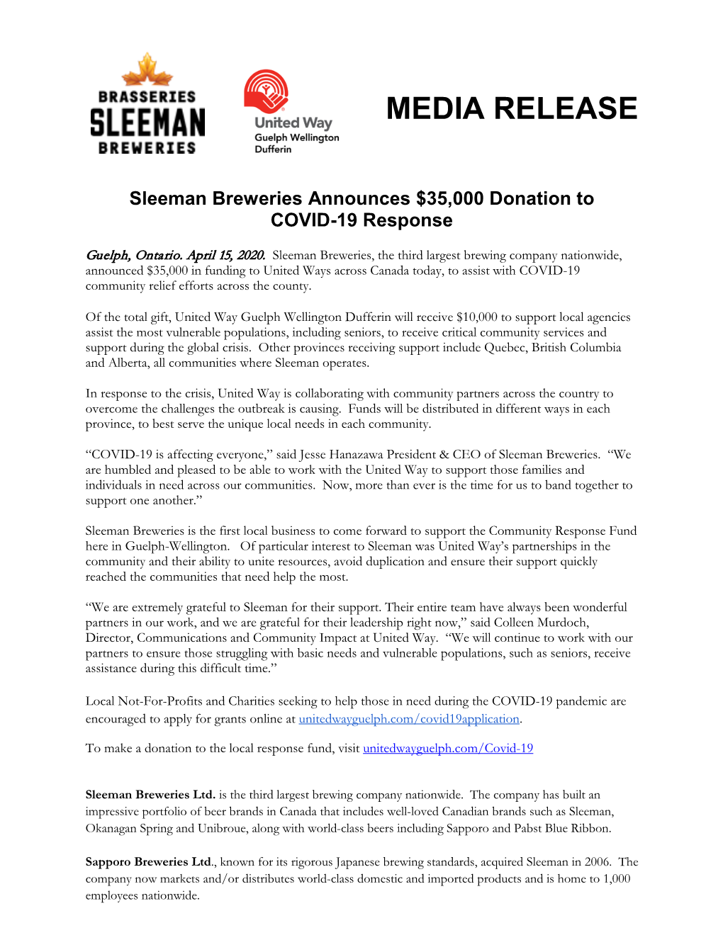 Media Release