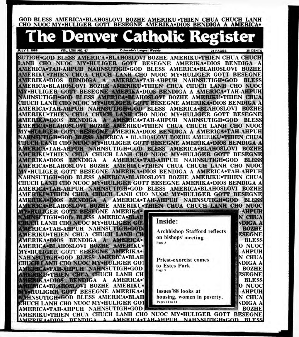 The Denver Catholic Register