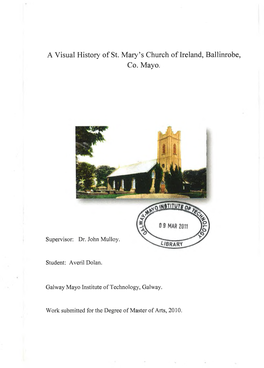 A Visual History of St. Mary's Church of Ireland, Ballinrobe, Co. Mayo