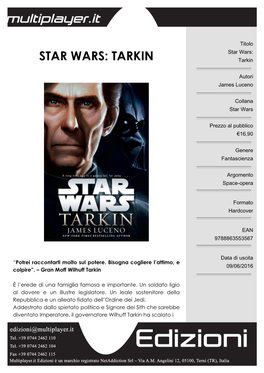 STAR WARS: TARKIN Tarkin