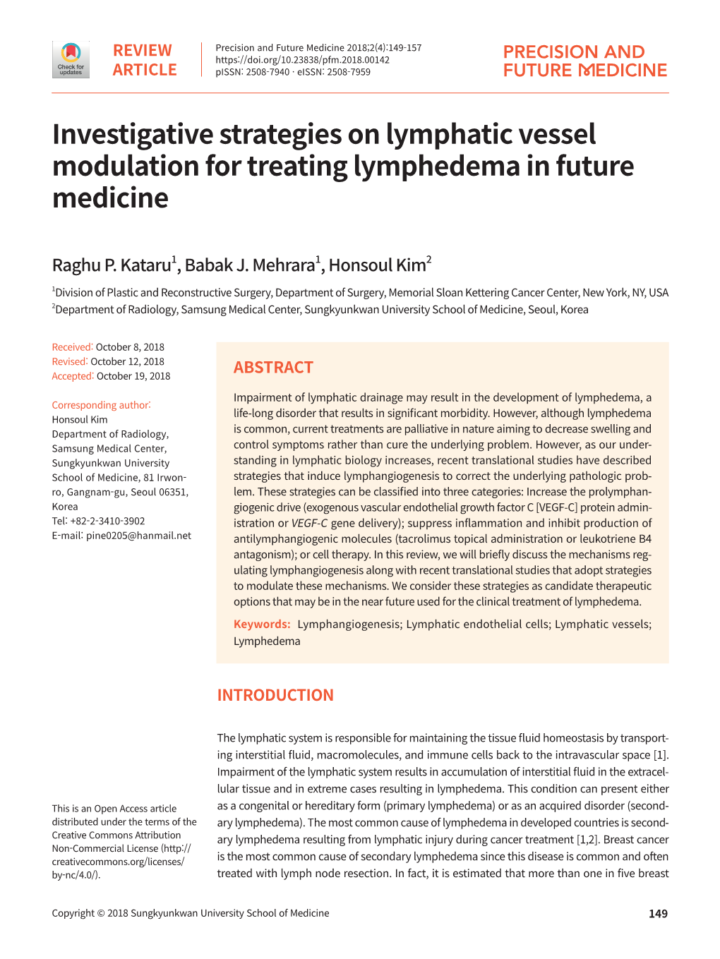 Investigative Strategies on Lymphatic Vessel Modulation for Treating Lymphedema in Future Medicine