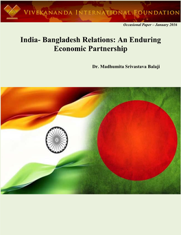 India- Bangladesh Relations: an Enduring Economic Partnership