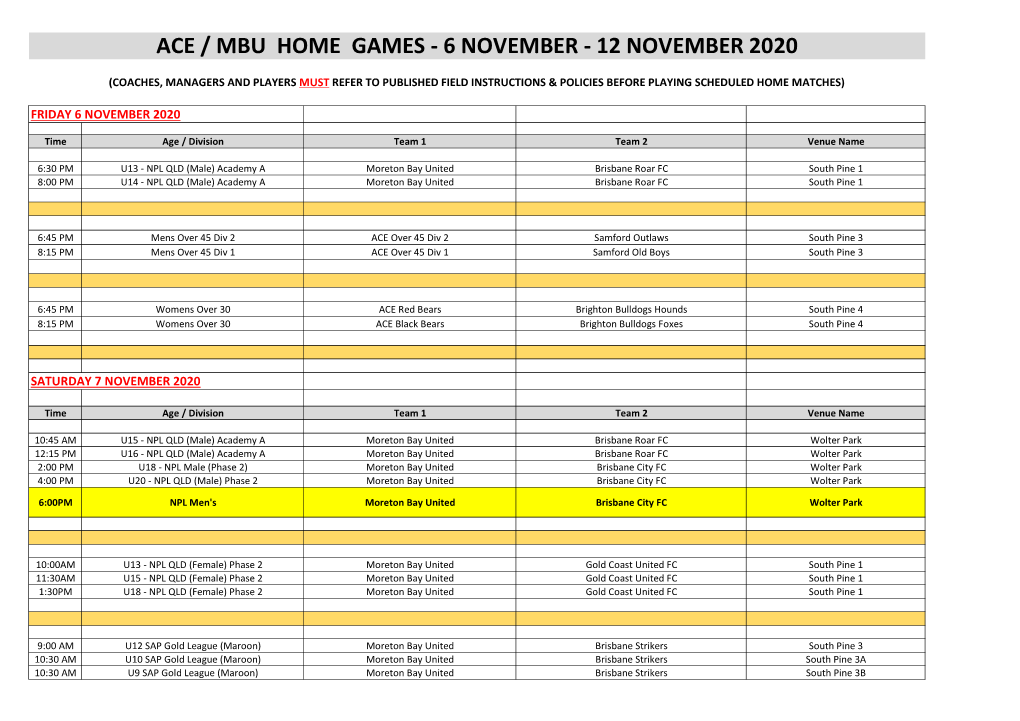 20201106 Weekly Fixture Advices.Xlsx