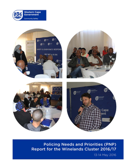 Policing Needs and Priorities Report for Winelands Cluster 16-17