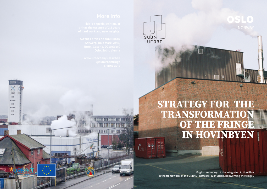 Strategy for the Transformation of the Fringe in Hovinbyen