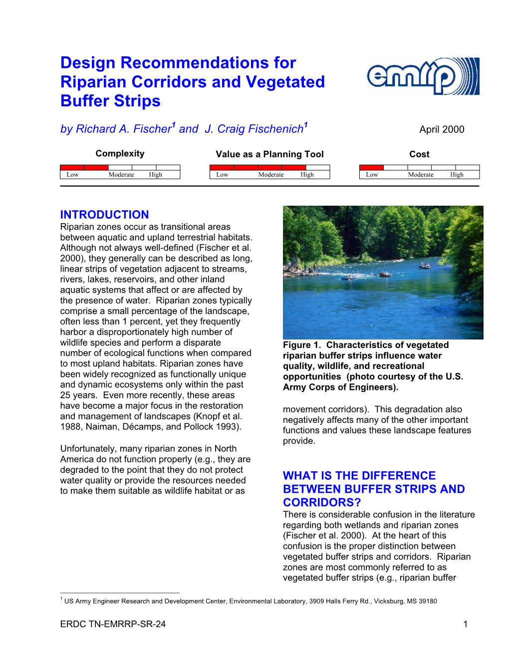 Design Recommendations for Riparian Corridors and Vegetated Buffer Strips by Richard A