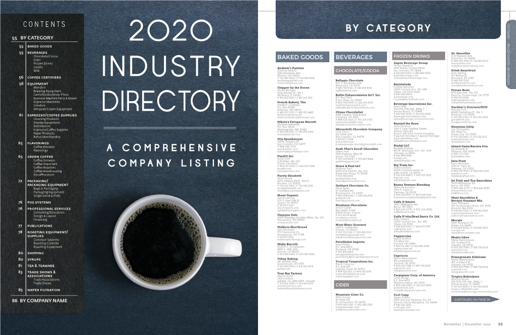 A Comprehensive Company Listing by Category