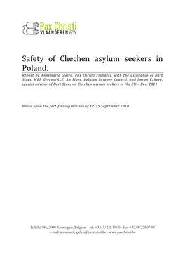 Safety of Chechen Asylum Seekers in Poland
