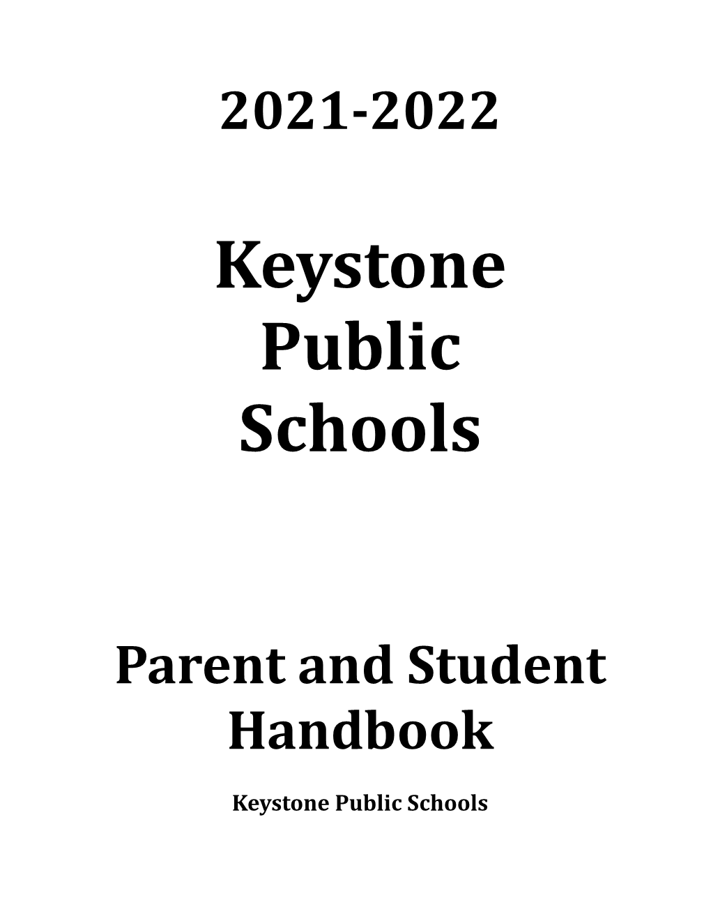 2021-2022 Parent and Student Handbook.Pdf