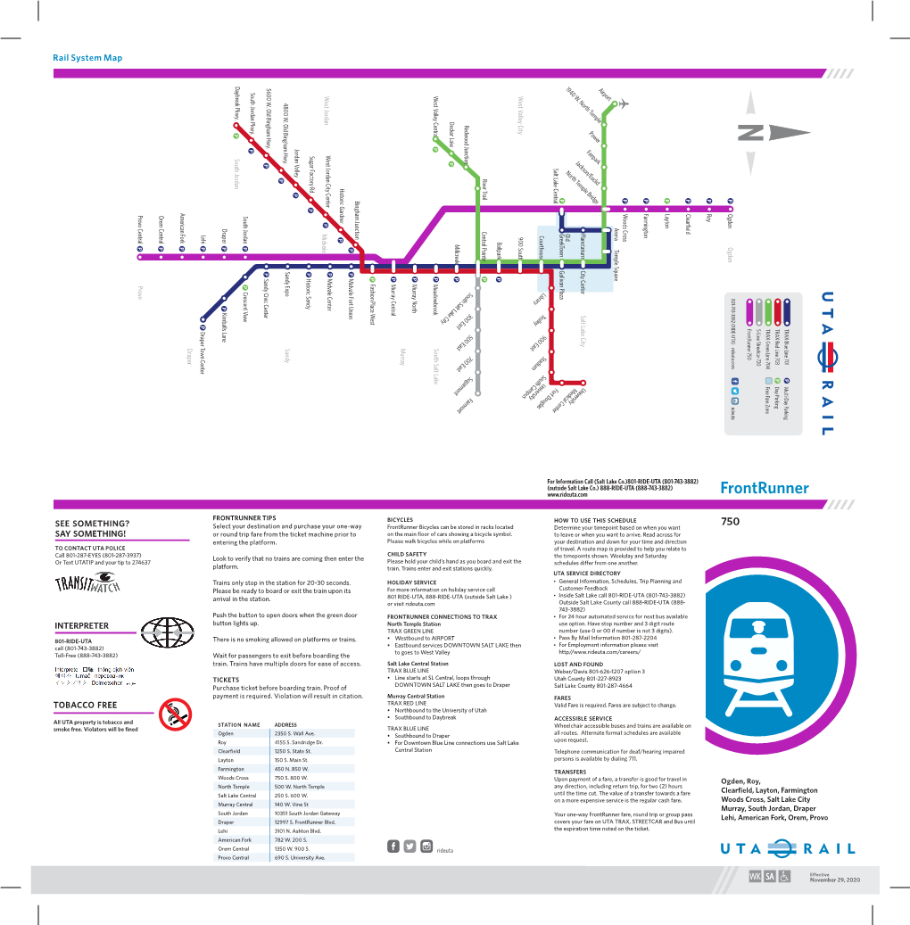 20 NOV Frontrunner Schedule.Cdr