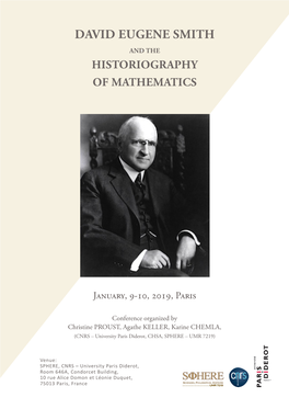 David Eugene Smith and the Historiography of Mathematics