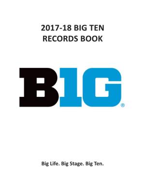2017-18 Big Ten Records Book