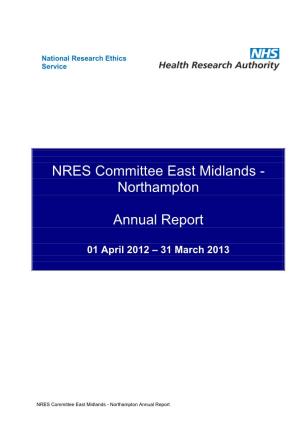 NRES Committee East Midlands - Northampton
