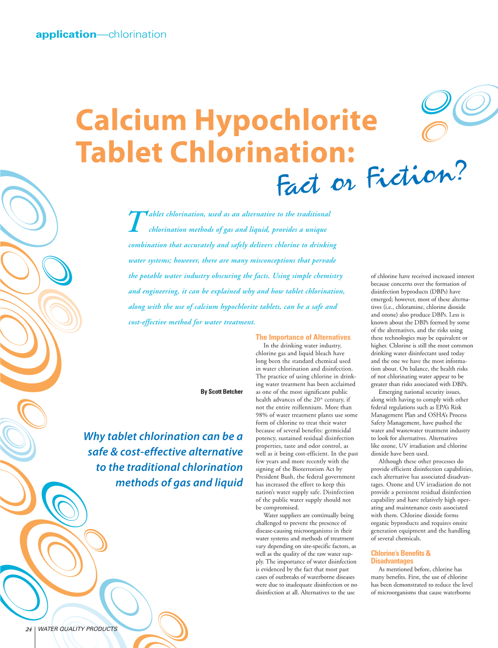 Calcium Hypochlorite Tablet Chlorination