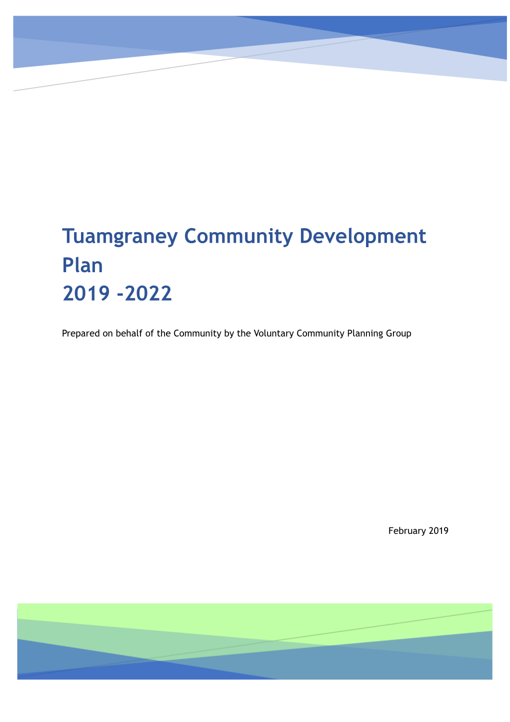 Tuamgraney Community Development Plan 2019 -2022