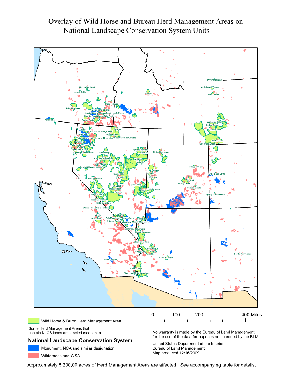 Overlay of HMA and NLCS Units