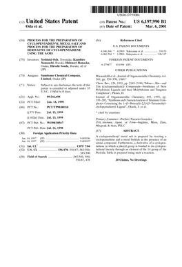 (12) United States Patent (10) Patent No.: US 6,197,990 B1 Oda Et Al