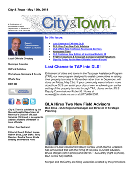 Last Chance to TAP Into DLS! BLA Hires Two New Field Advisors