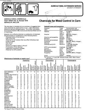Chemic~L$,·!9R~:W,Eed Control in Corn GERALD R