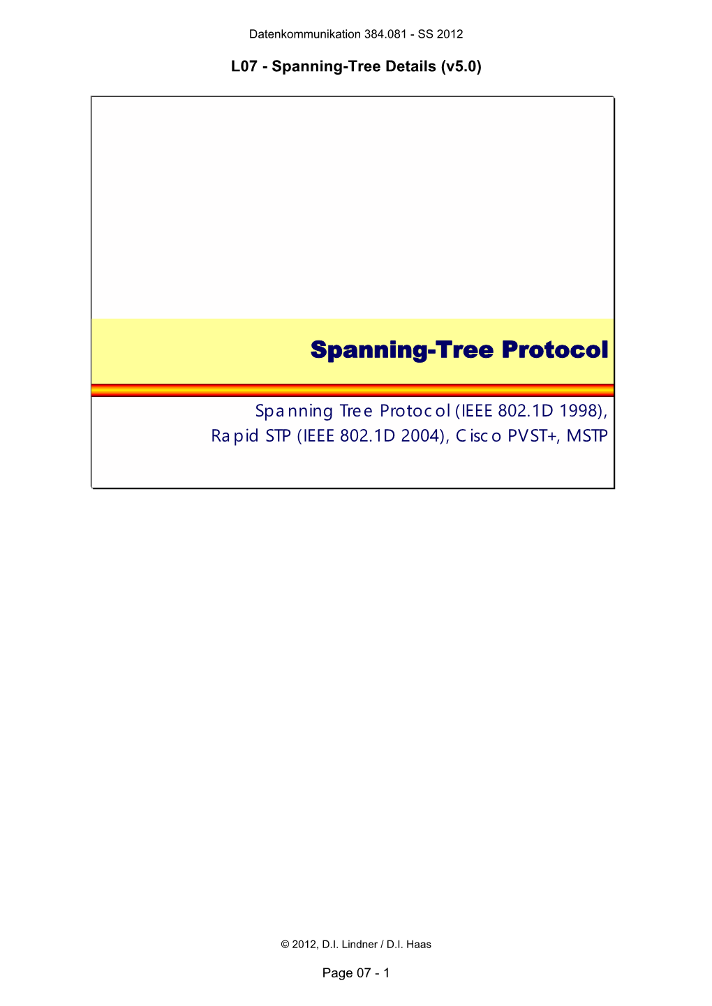 Spanning-Tree Protocol