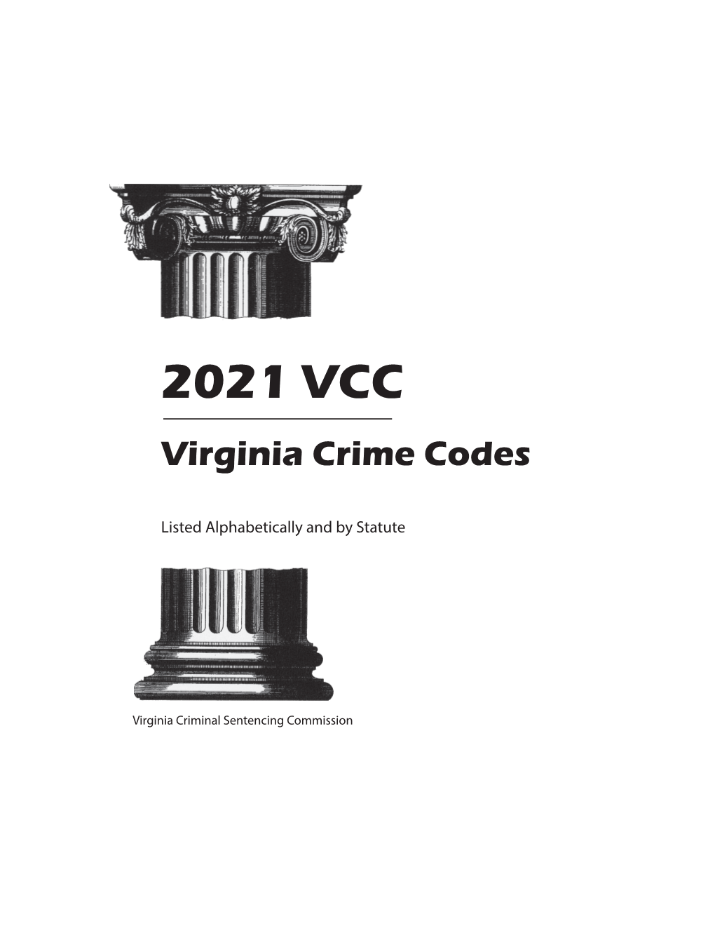 2021 VCC Virginia Crime Codes