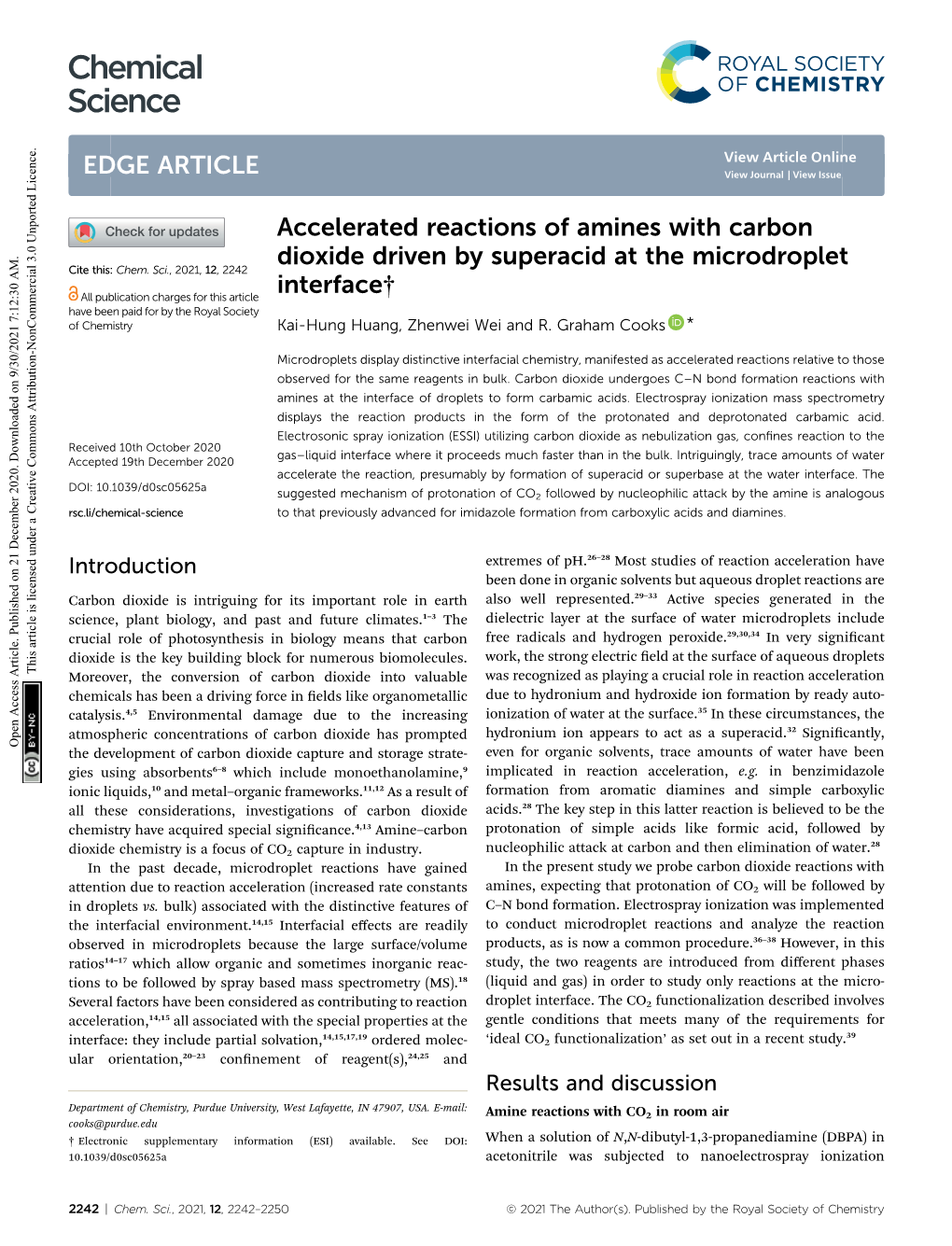 Accelerated Reactions of Amines with Carbon Dioxide Driven by Superacid at the Microdroplet Interface