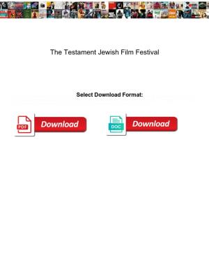 The Testament Jewish Film Festival