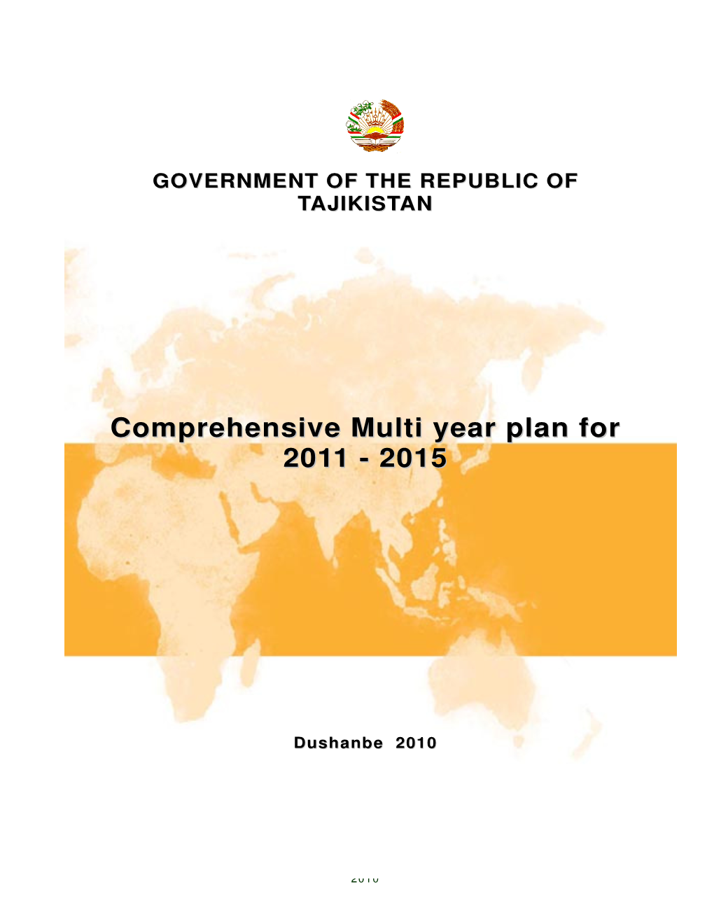 Comprehensive Multi-Year Plan 2011-2015 on Immunization