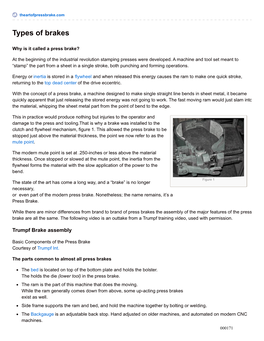 Types of Brakes