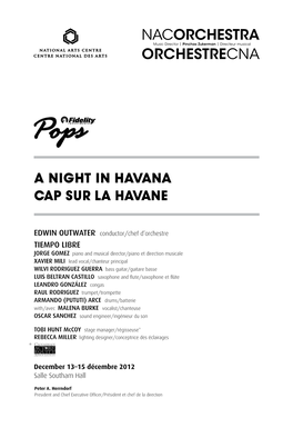 A Night in Havana Cap Sur La Havane