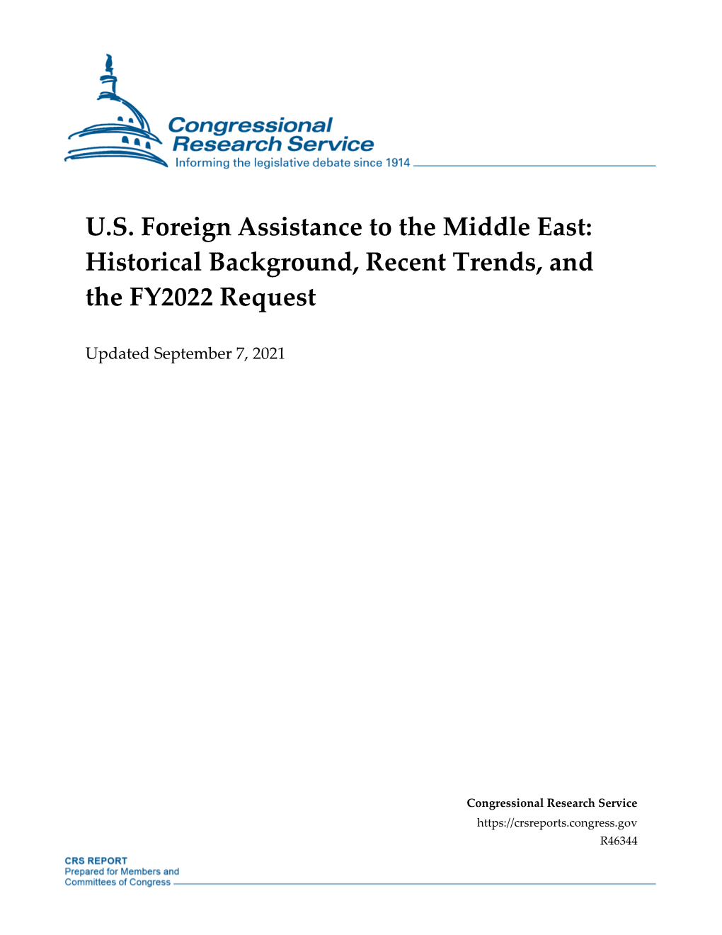 US Foreign Assistance to the Middle East