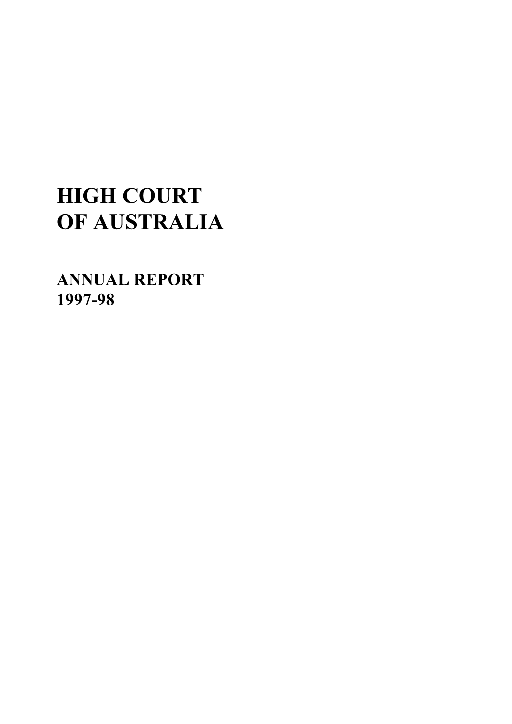 1998 Annual Report