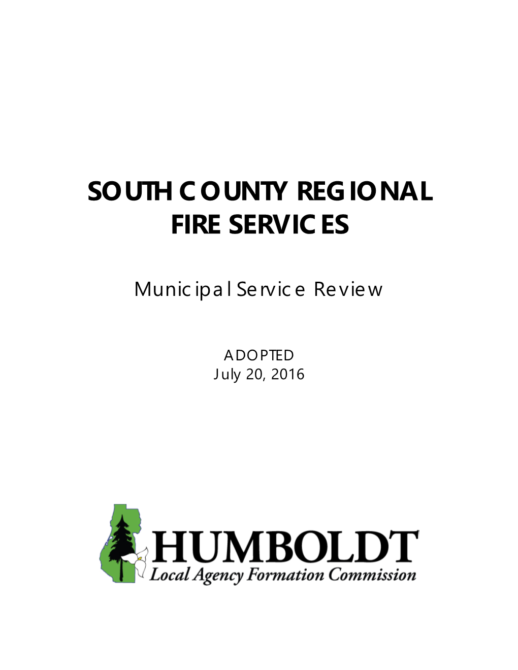 Municipal Services Reviews Forsouth County