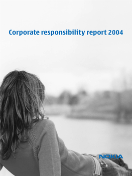 Corporate Responsibility Report 2004 Large Parts of the World Remain Disconnected