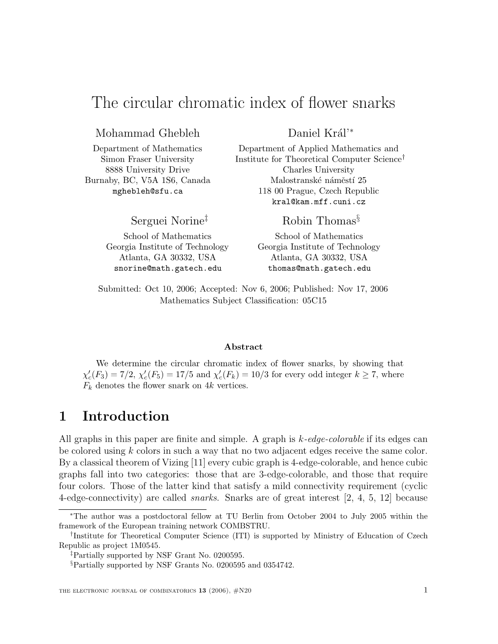 The Circular Chromatic Index of Flower Snarks